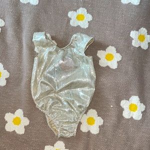 baileys Blossoms xtreme stretch shimmer gold onesie 3-6 months